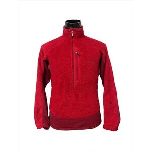Vintage Patagonia R2 Regulator half-zip fleece pullover Jacket Size Medium red